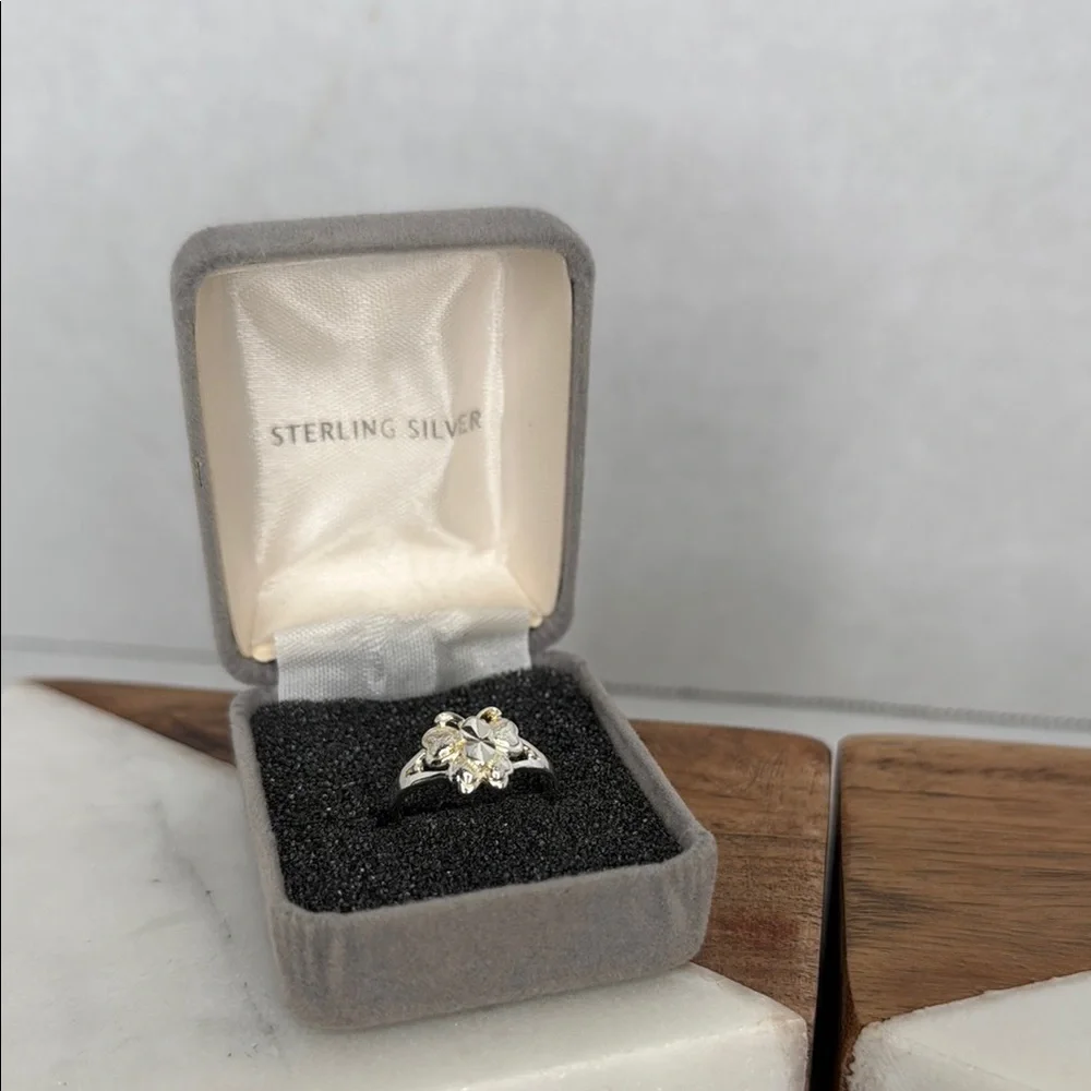 Vintage Estate 925 Sterling Silver Butterfly Ring lot D42